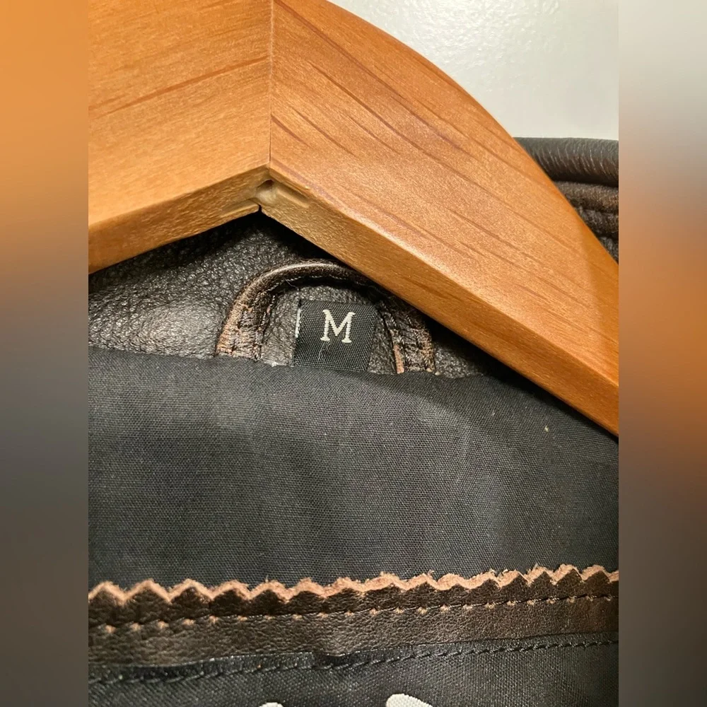 Harley-Davidson Men's Distressed Leather Motorcycle Jacket Medium 97190-10VM - Picture 9 of 15